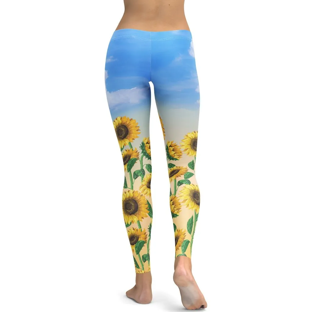 Sunflower Fields Leggings