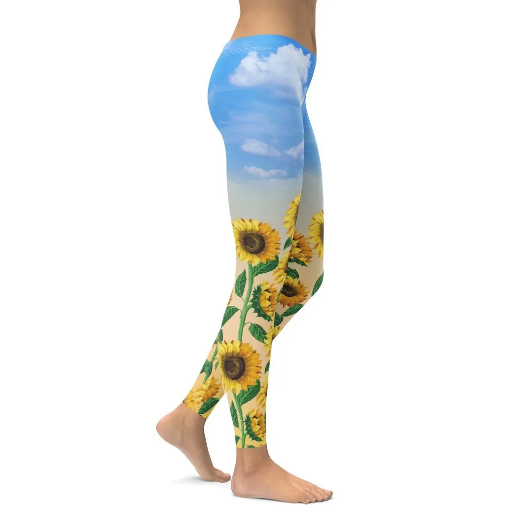 Sunflower Fields Leggings