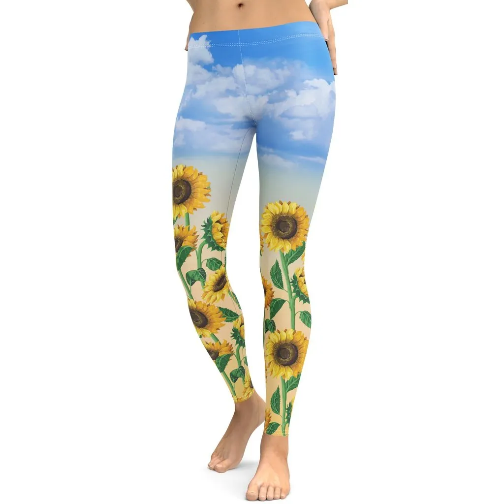 Sunflower Fields Leggings