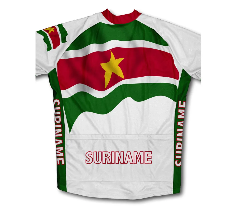 Suriname Flag Winter Thermal Cycling Jersey