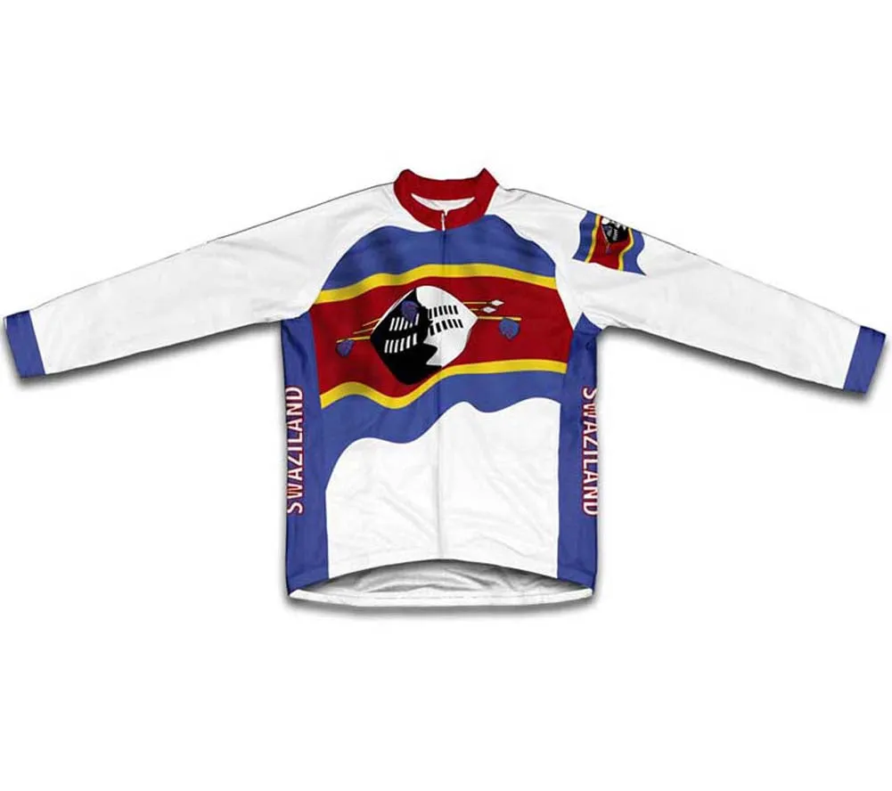 Swaziland Flag Winter Thermal Cycling Jersey