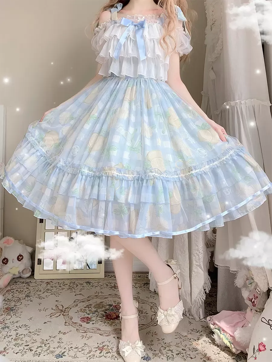 Sweet Lolita Dress Sleeveless Sweet Jumper Lolita Dress