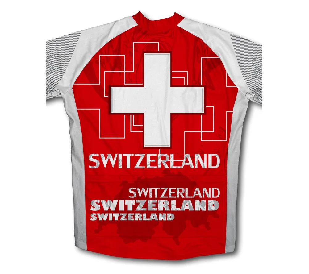 Switzerland Flag Winter Thermal Cycling Jersey