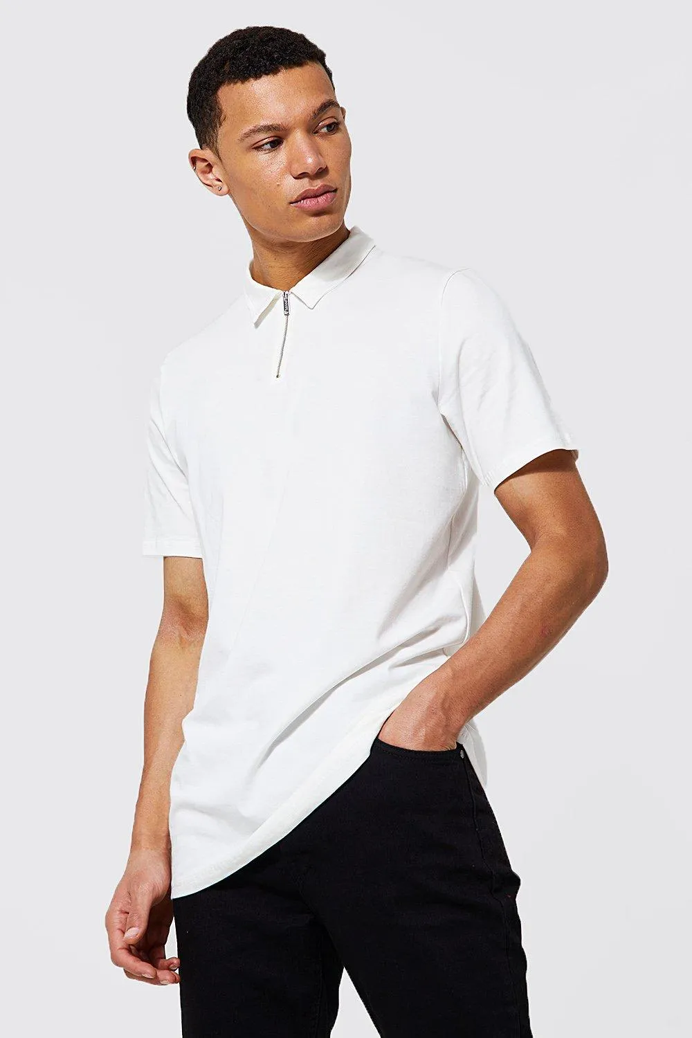 Tall Premium Fit Zip Polo