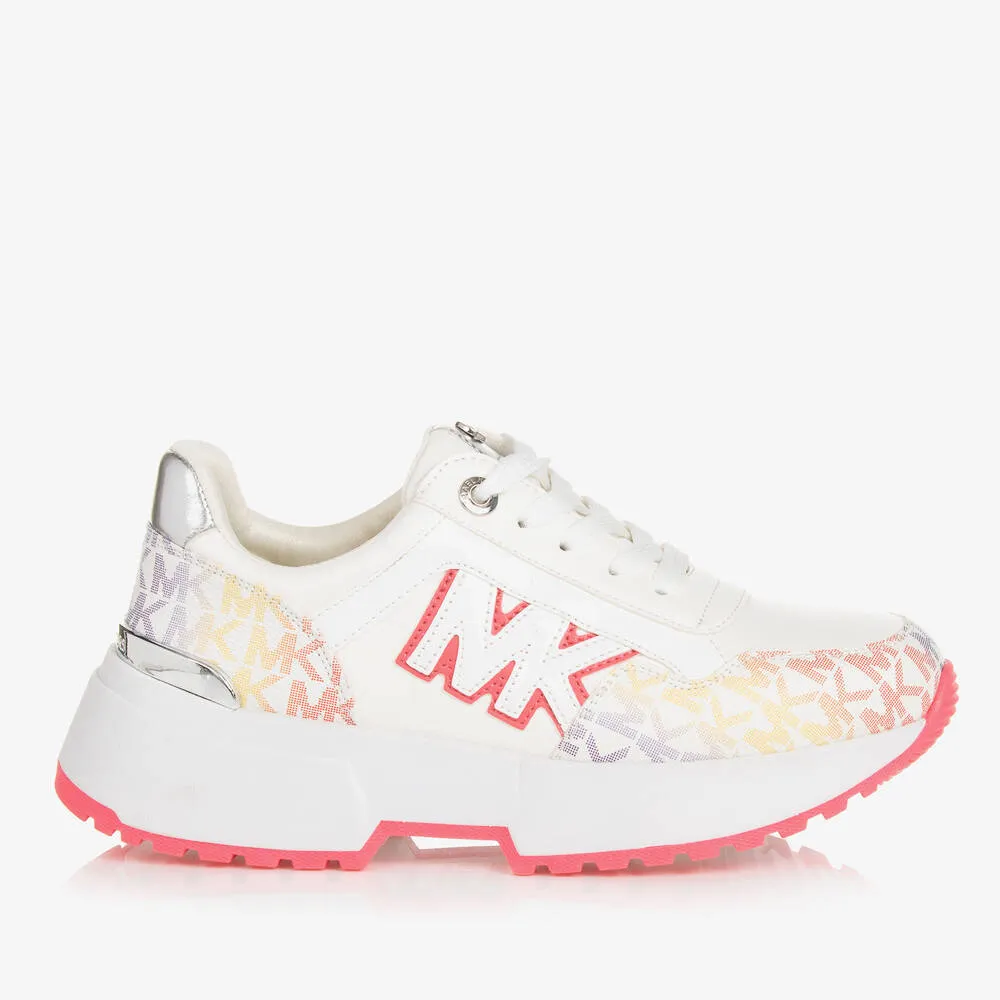 Teen Girls White MK Monogram Trainers