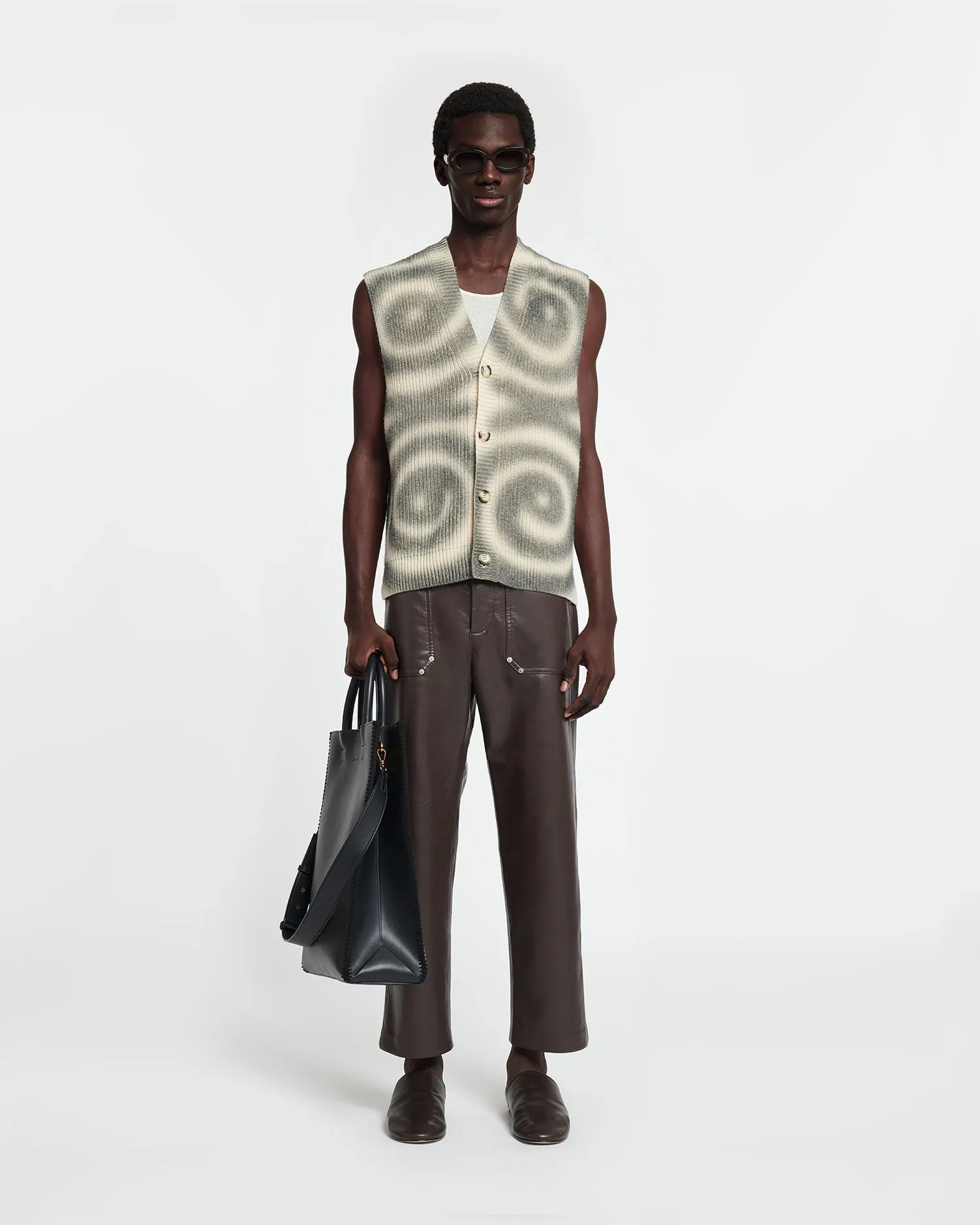 Terence - Cashmere-Blend Vest - Spiral Spray