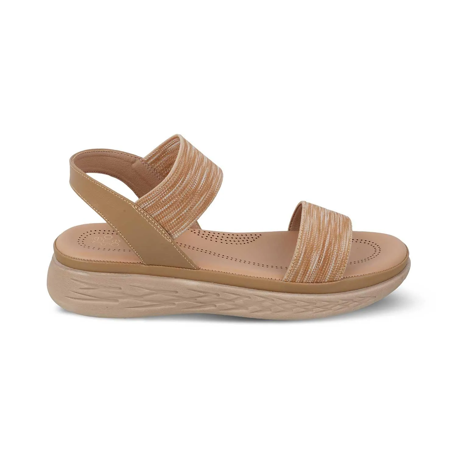 The Hintle Beige Women's Casual Wedge Sandals Tresmode