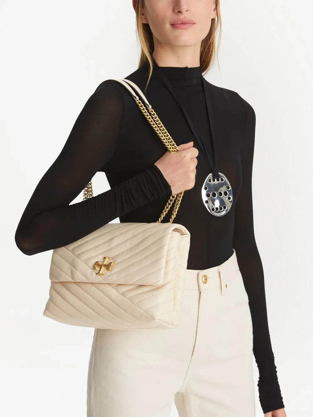 Tory Burch    Tory Burch Kira Leather Shoulder Bag