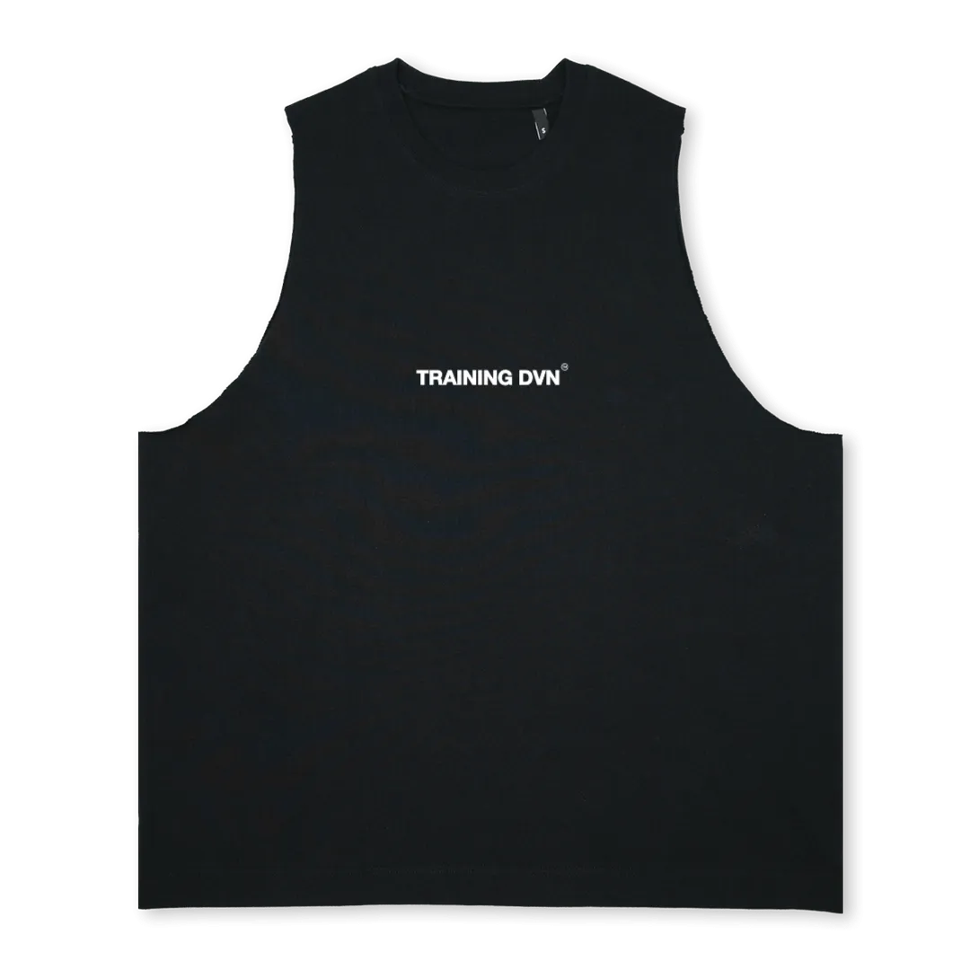 TRNDVN TANK Deep Black Oversized Vest.