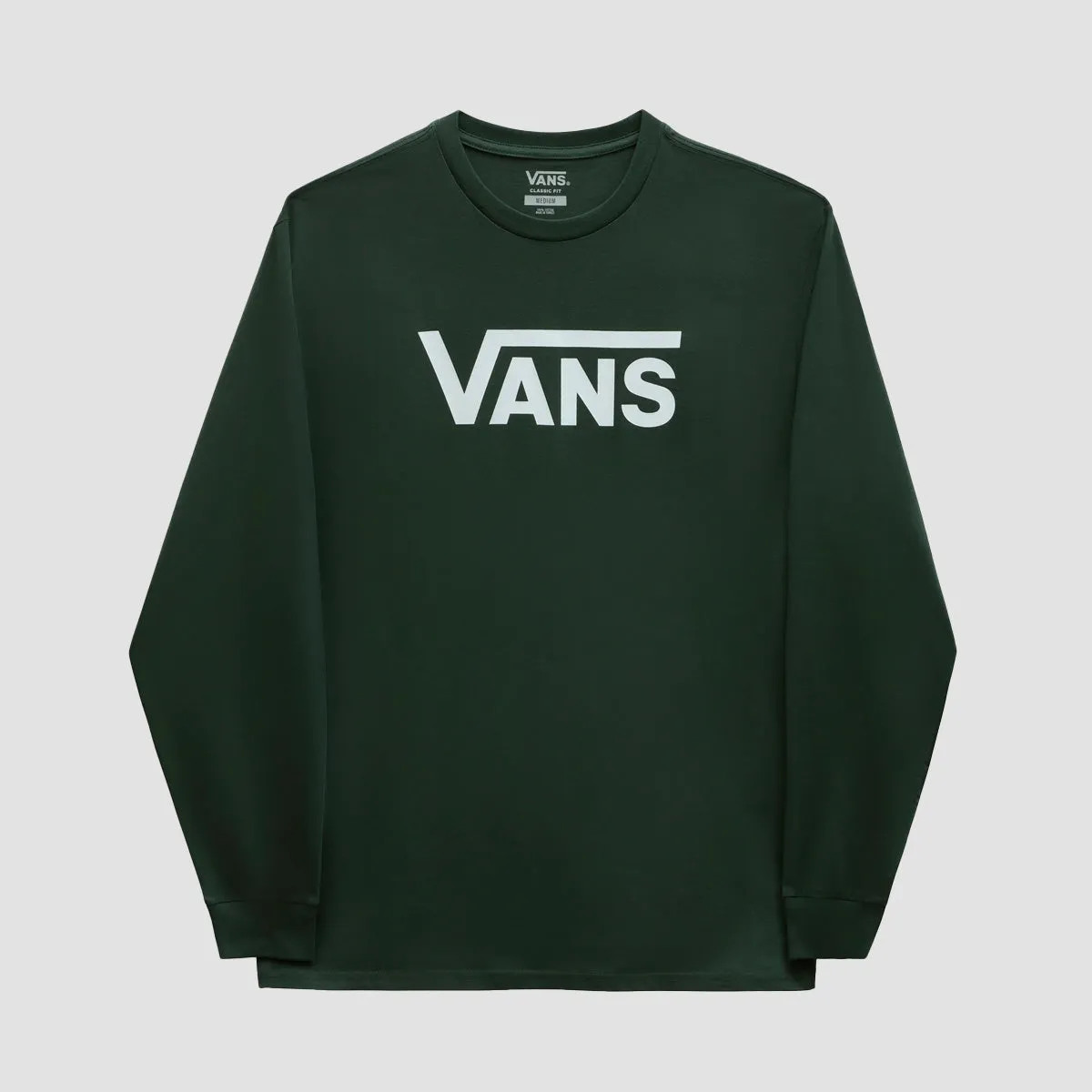 Vans Classic Longsleeve T-Shirt Deep Forest/White