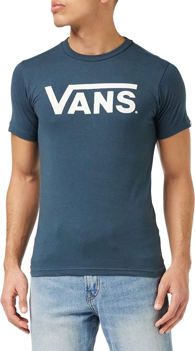 VANS Classic Print Crew Neck T-Shirt Indigo