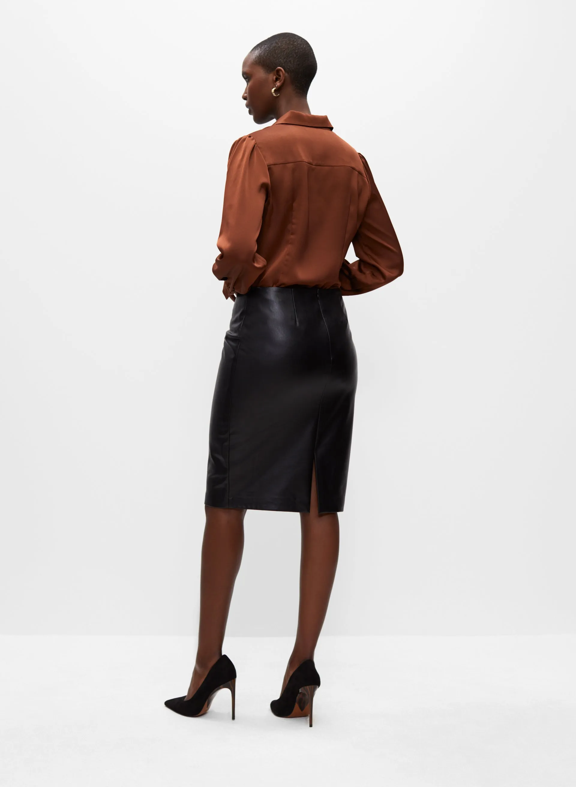 Vegan Leather Skirt