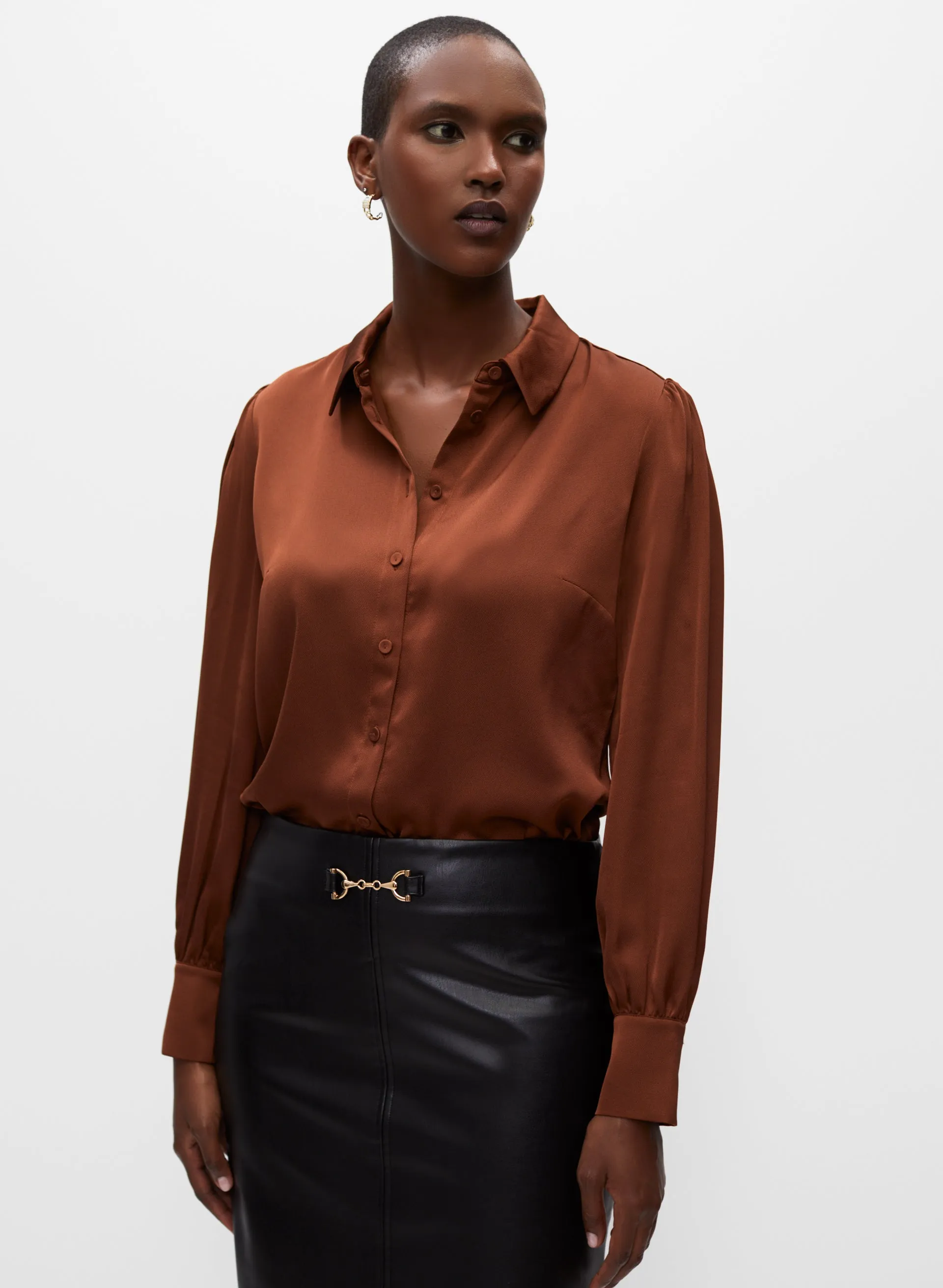 Vegan Leather Skirt