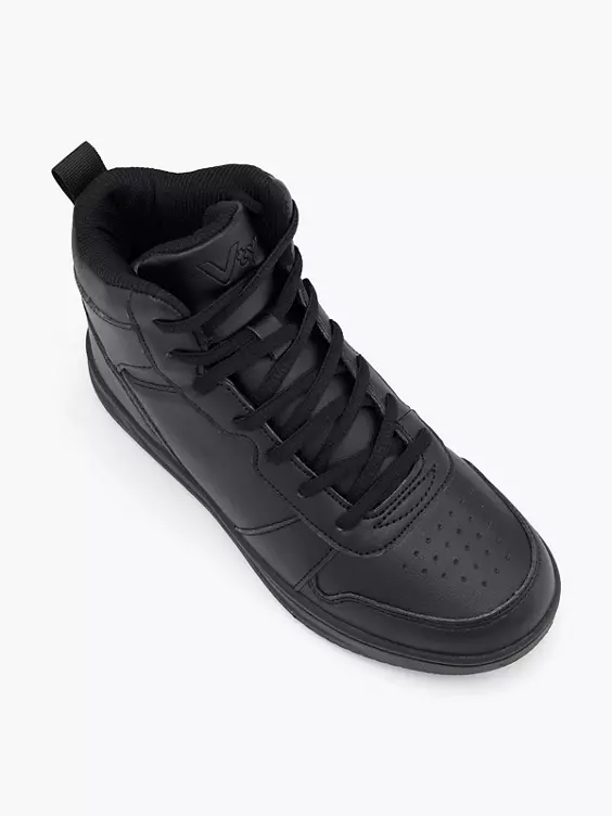 Victory  Teen VTY Vertex Mid Black Trainers