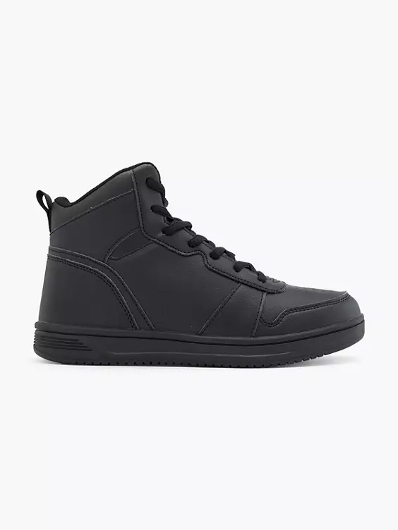 Victory  Teen VTY Vertex Mid Black Trainers