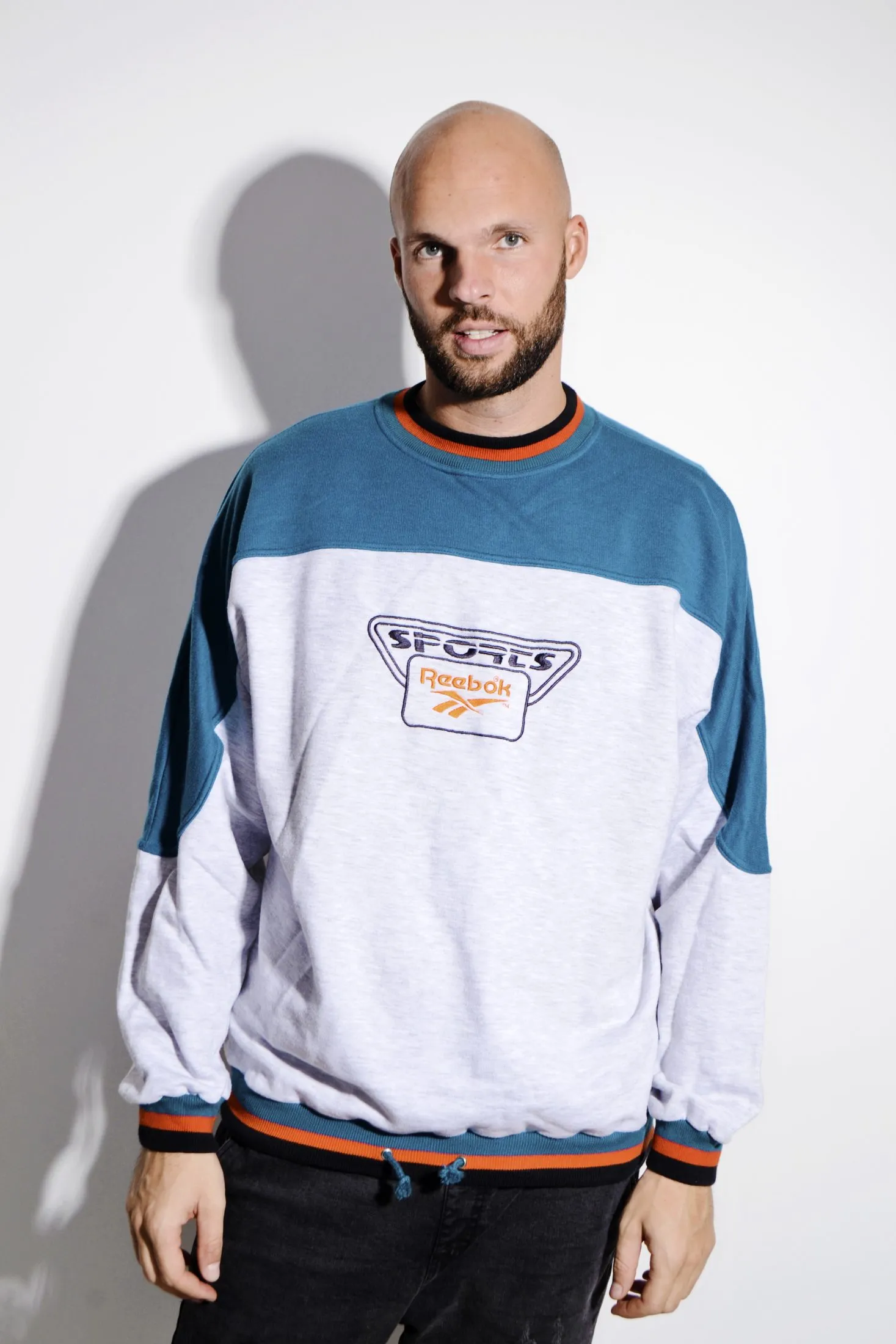 Vintage Reebok 90s sweatshirt | Grey Green