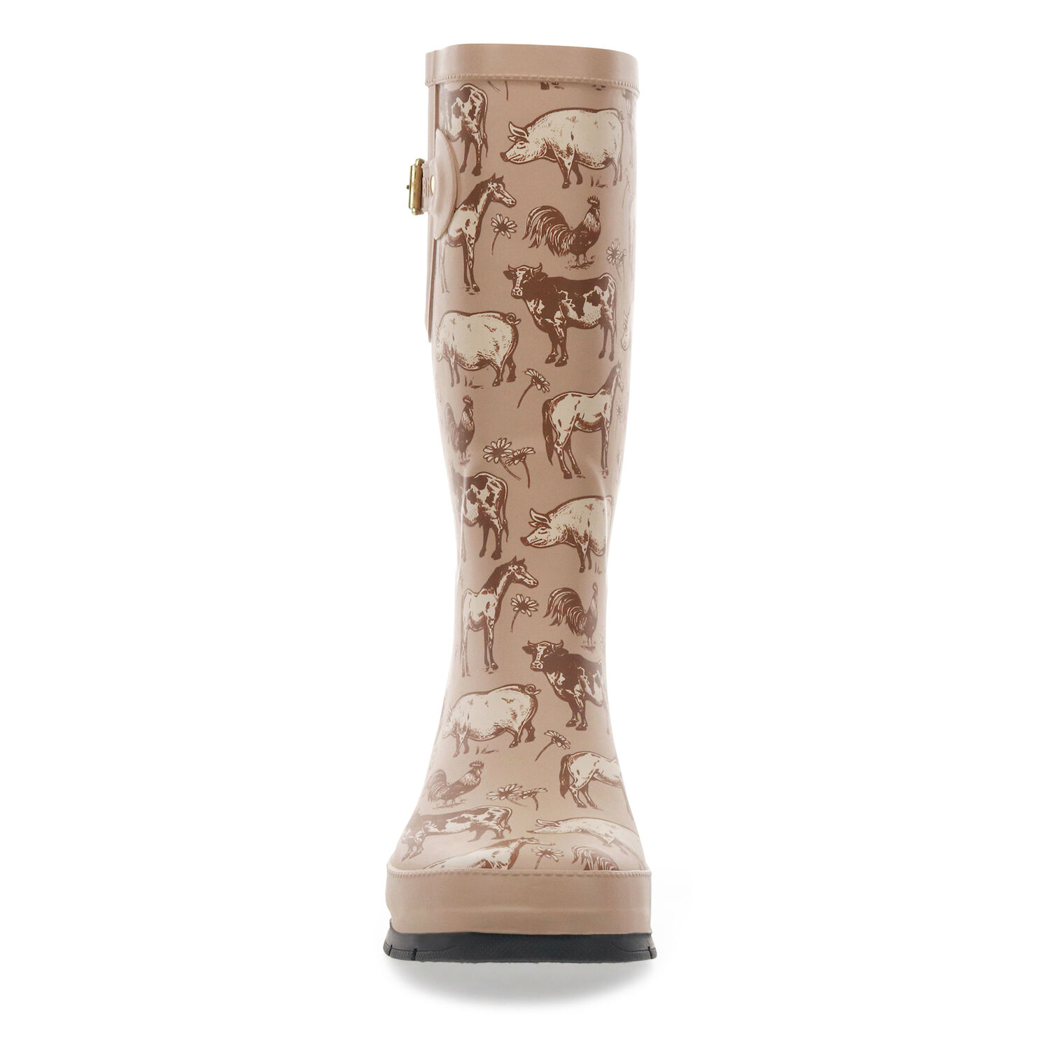 Women's Tall Friendly Farm Rubber Boot in Tan