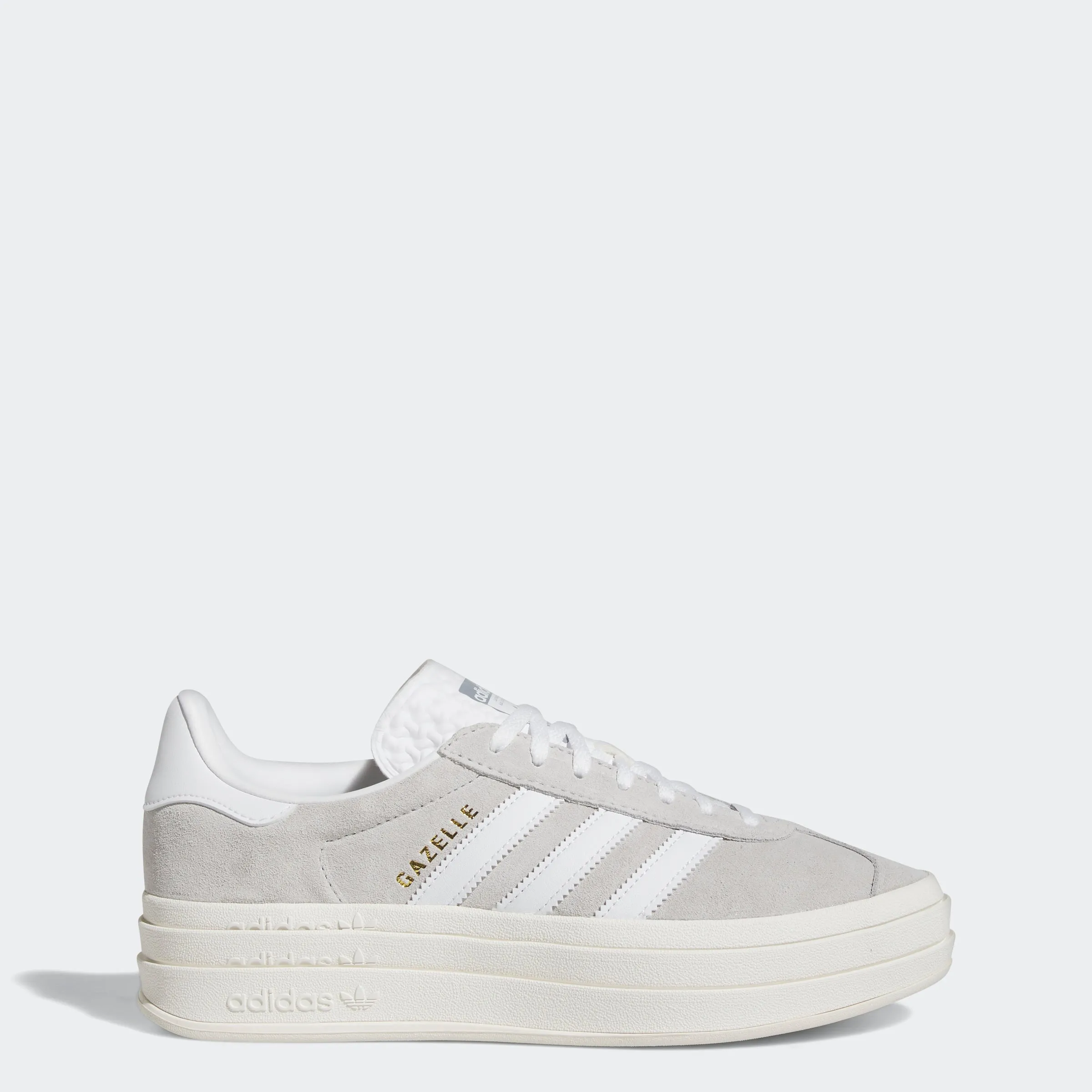 Women's adidas Originals Gazelle Bold Shoes Grey Two