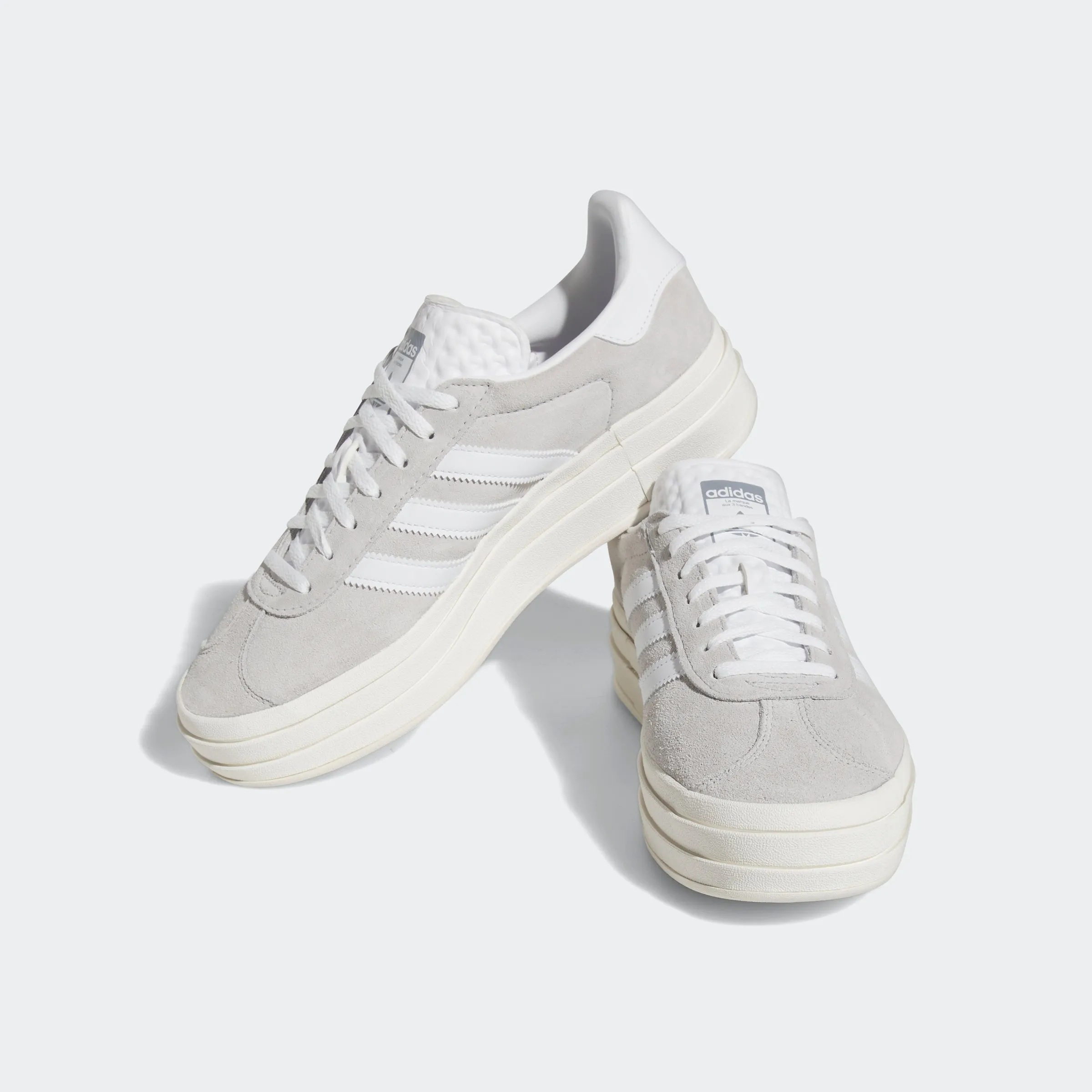 Women's adidas Originals Gazelle Bold Shoes Grey Two