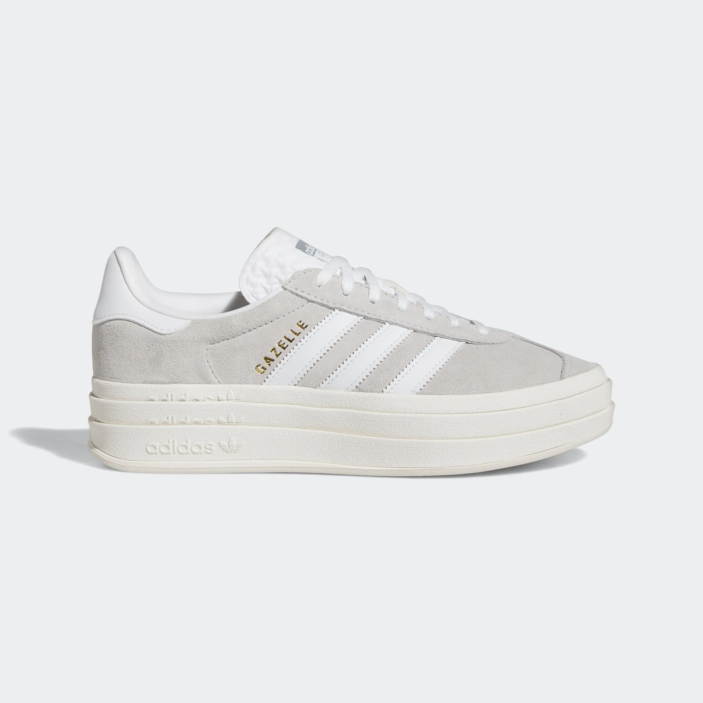 Women's adidas Originals Gazelle Bold Shoes Grey Two