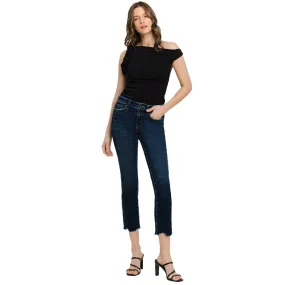 Women's Vervet Mid Rise Cropped Slim Jeans - Issue Free